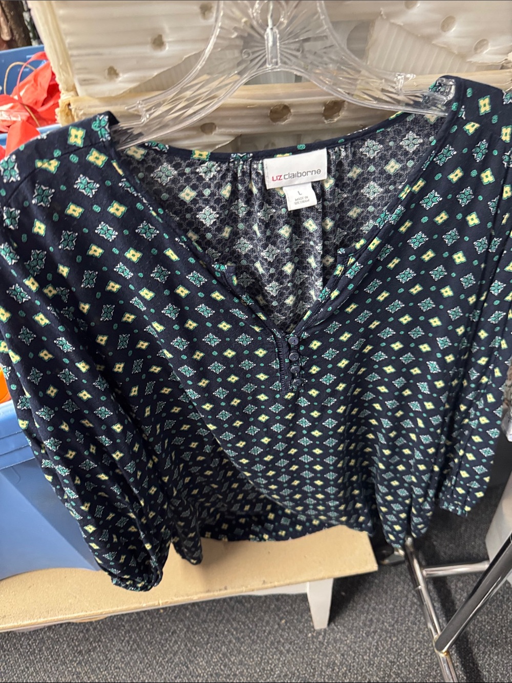 Liz Claiborne top L // 090247